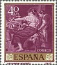 Spain 1958 Velazquez 40 CTS Violet Edifil 1239. España 1958 1239. Uploaded by susofe